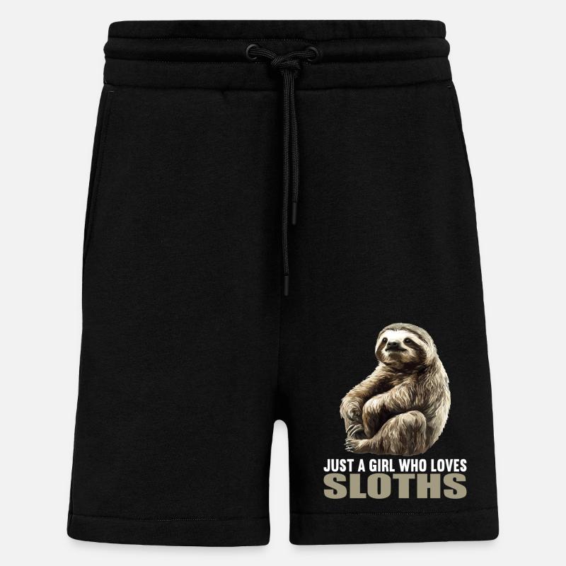 Faultiere Faultier - Shorts - made by SPREAD - SOLID BLACK