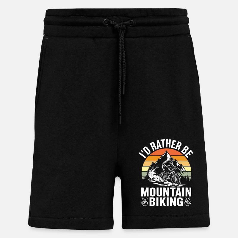 VTT Vélo Cyclisme - Short bio décontracté fabriqué en UE - SOLID BLACK