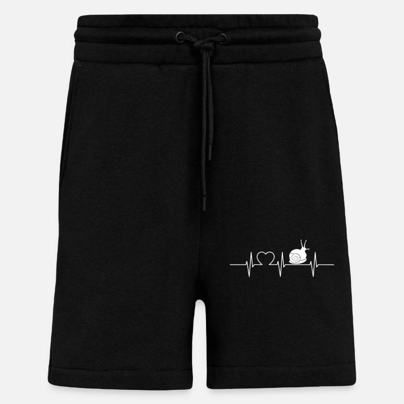 Escargots Escargot - Short bio décontracté fabriqué en UE - SOLID BLACK
