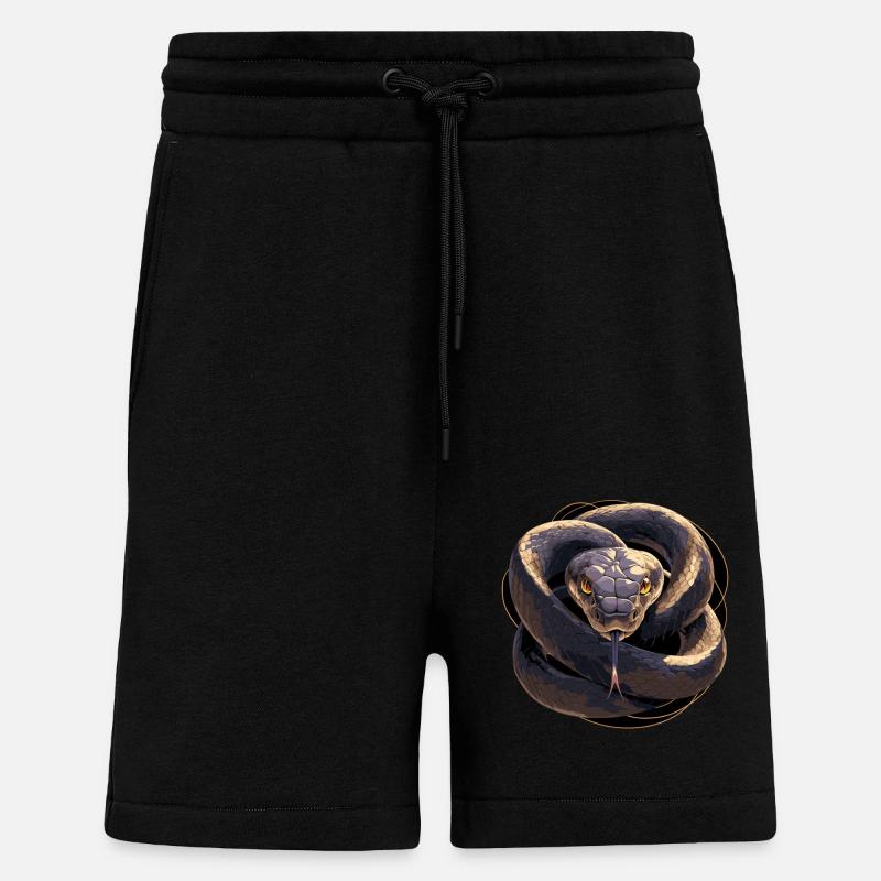 Serpents Serpent - Short bio décontracté fabriqué en UE - SOLID BLACK