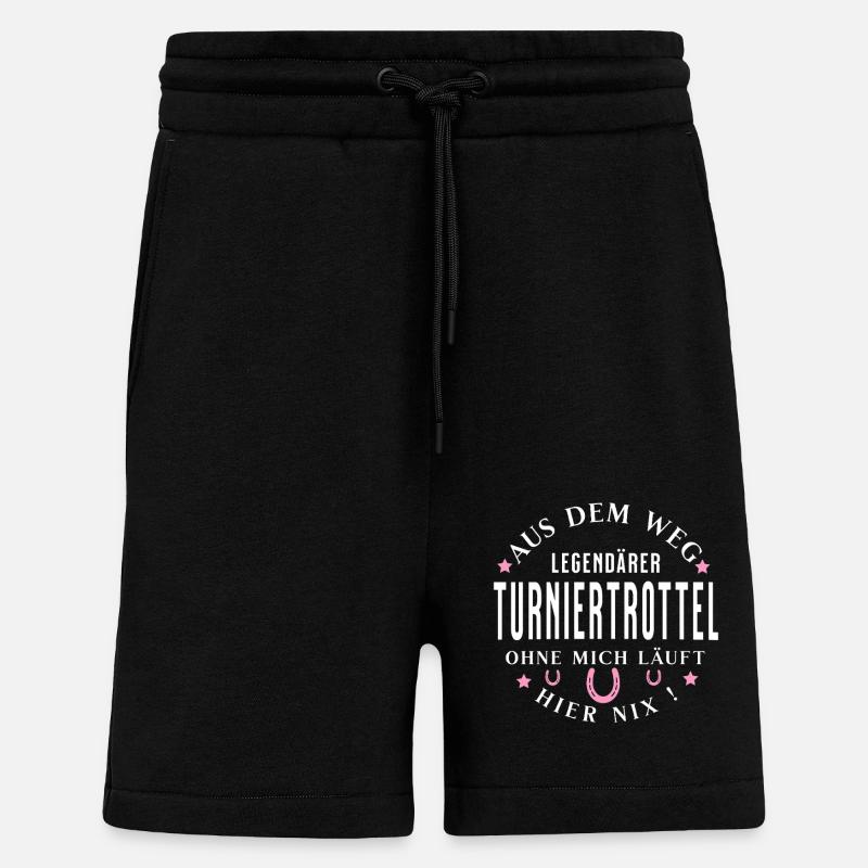 Legendärer Turniertrottel - Shorts - made by SPREAD - SOLID BLACK