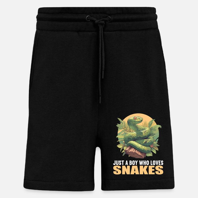 Schlangen Schlange - Shorts - made by SPREAD - SOLID BLACK