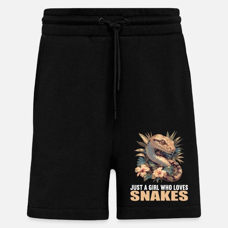 Schlangen Schlange - Shorts - made by SPREAD - SOLID BLACK