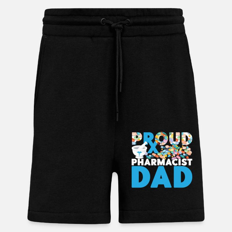 Pharmacy Tech Technician - Shorts - made by SPREAD - SOLID BLACK