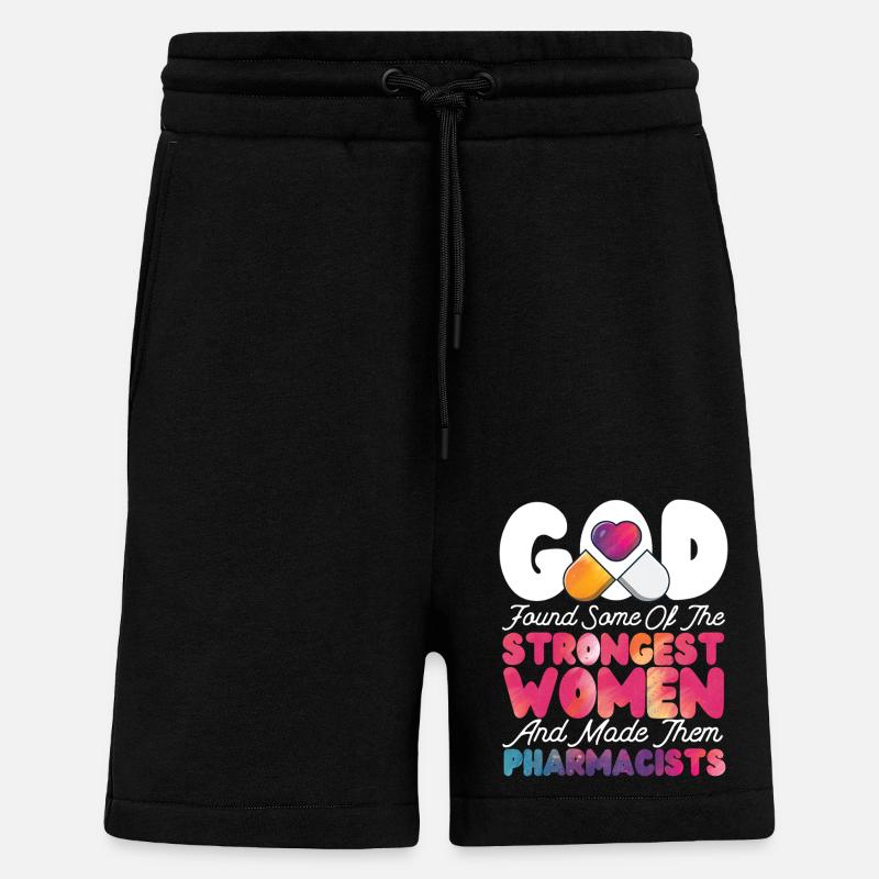 Pharmacy Tech Technician - Shorts - made by SPREAD - SOLID BLACK