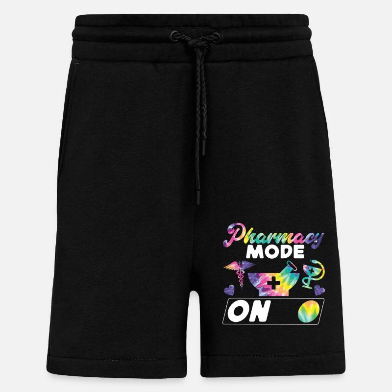 Pharmacy Tech Technician - Shorts - made by SPREAD - SOLID BLACK
