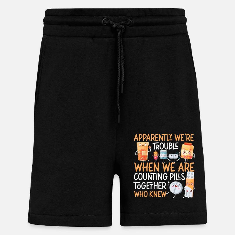 Pharmacy Tech Technician - Shorts - made by SPREAD - SOLID BLACK