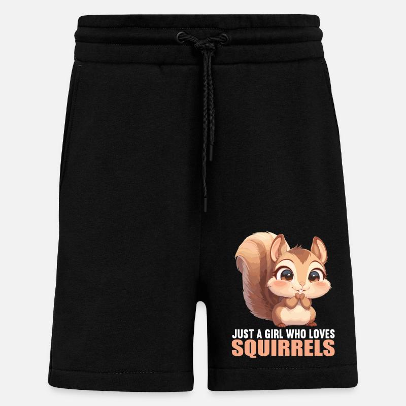 Squirrel - Shorts - made by SPREAD - SOLID BLACK