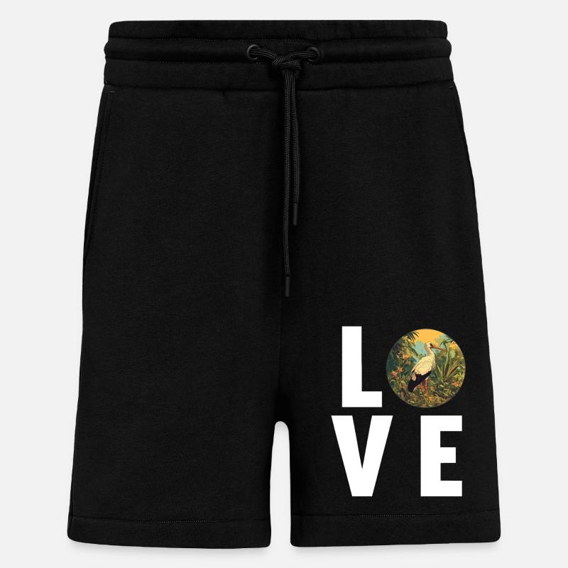 Storks Stork - Shorts - made by SPREAD - SOLID BLACK