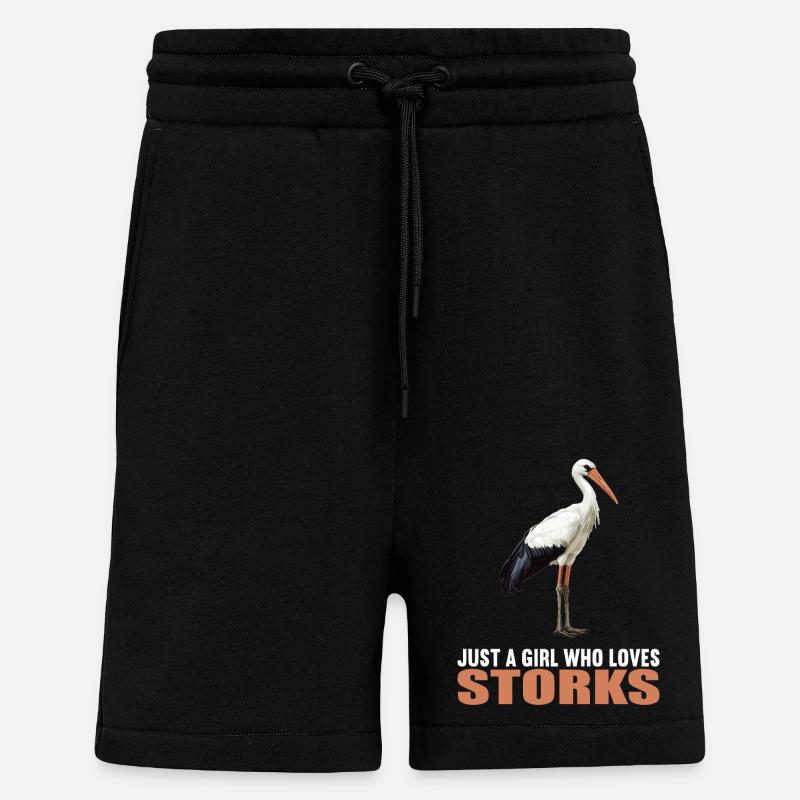 Storks Stork - Shorts - made by SPREAD - SOLID BLACK