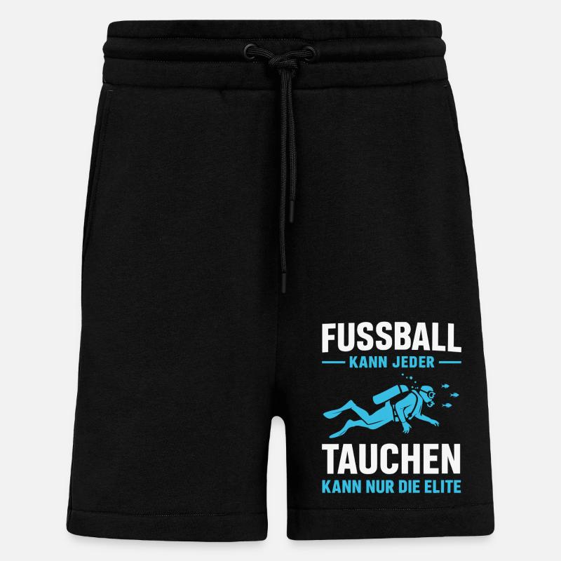 La plongée réservée à l’élite - Short bio décontracté fabriqué en UE - SOLID BLACK