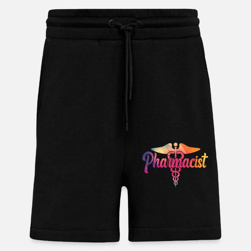 Pharmacy Tech Technician - Shorts - made by SPREAD - SOLID BLACK