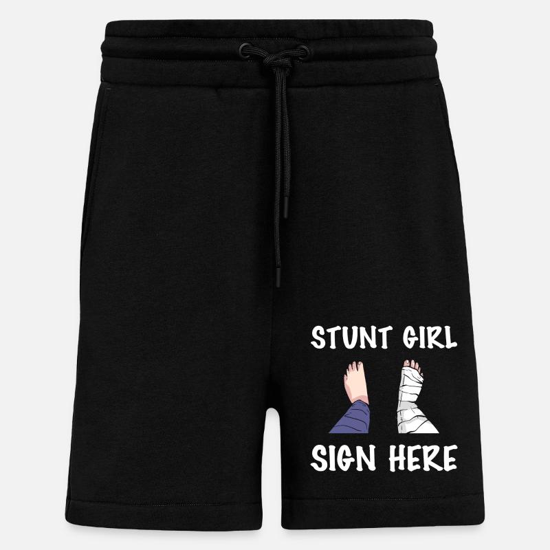 Gebrochenes Bein - Shorts - made by SPREAD - SOLID BLACK