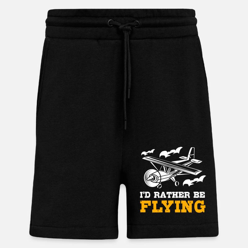 Pilot Flugzeug - Shorts - made by SPREAD - SOLID BLACK