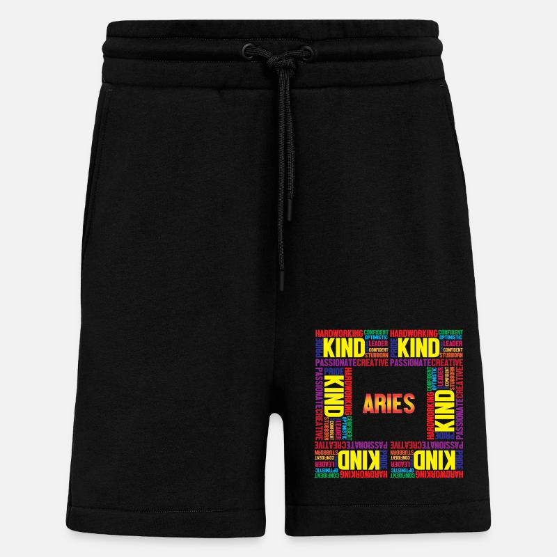 Sternzeichen Widder - Shorts - made by SPREAD - SOLID BLACK