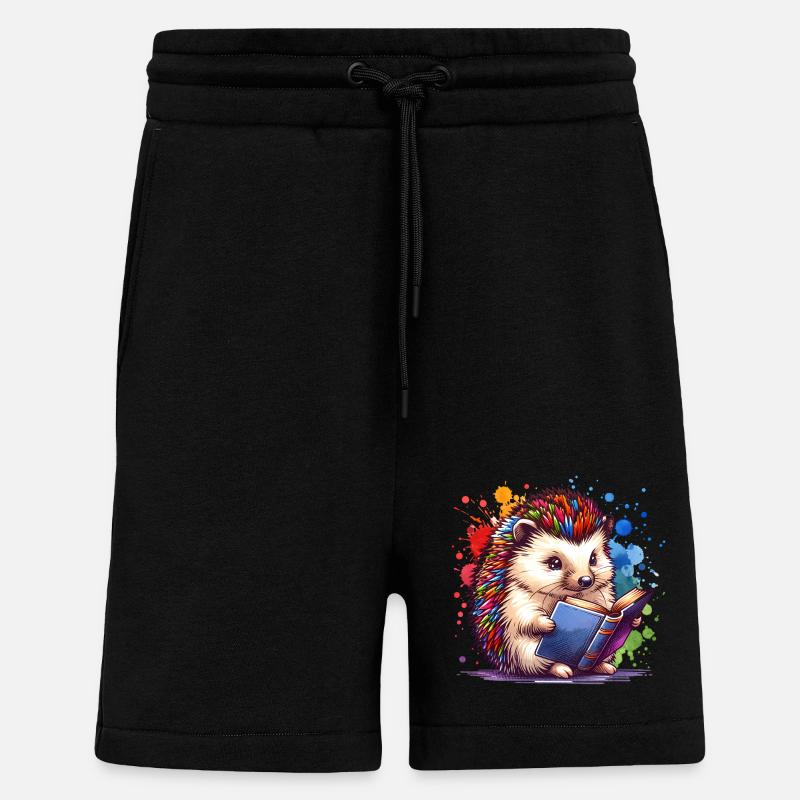 Lesen Igel - Shorts - made by SPREAD - SOLID BLACK