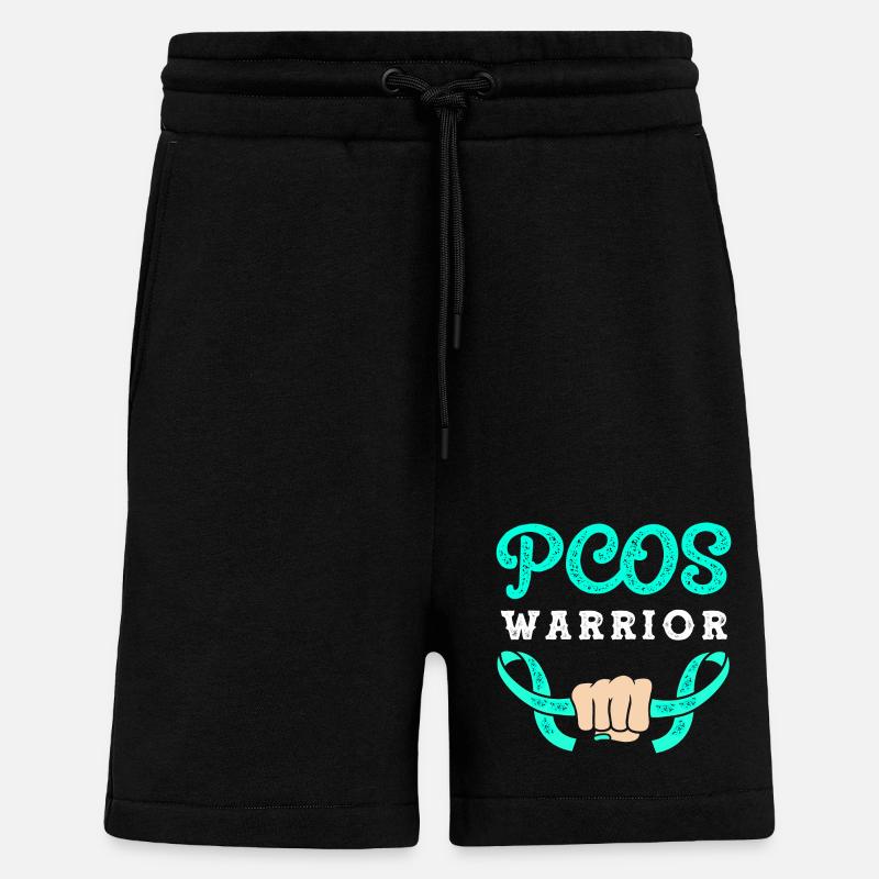 Pcos-Bewusstsein - Shorts - made by SPREAD - SOLID BLACK