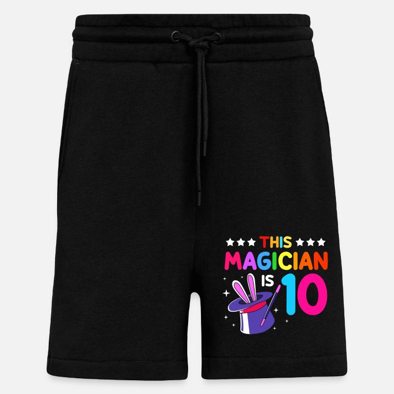 Zauberer Magie Magier - Shorts - made by SPREAD - SOLID BLACK