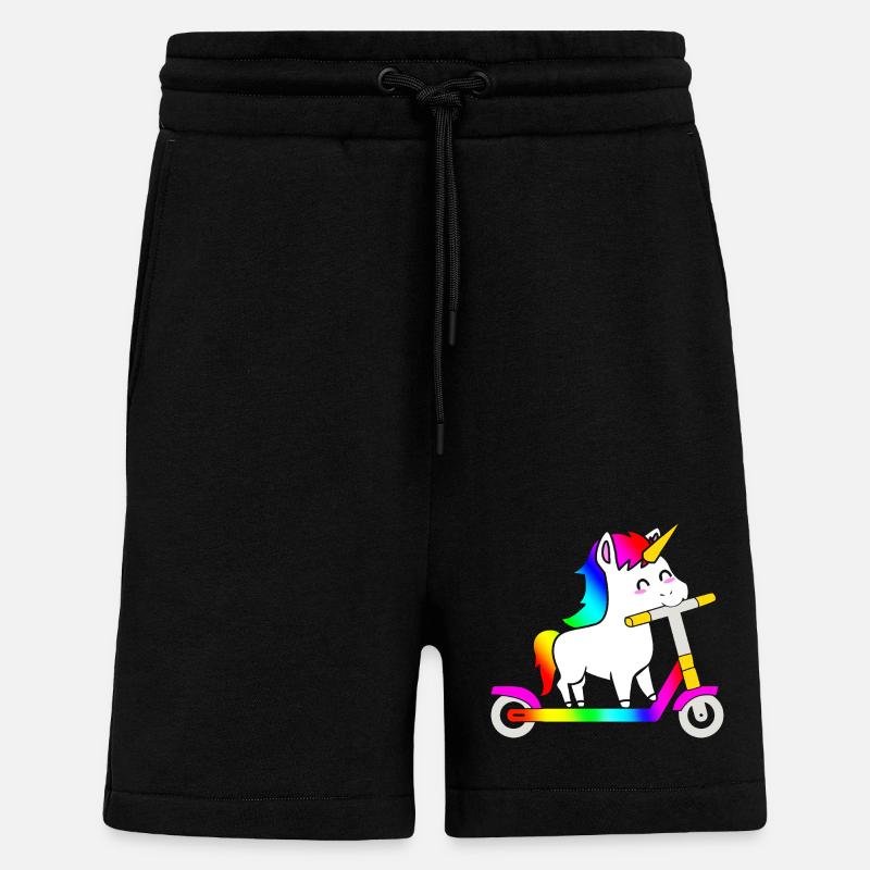 Trottinette Roller - Short bio décontracté fabriqué en UE - SOLID BLACK