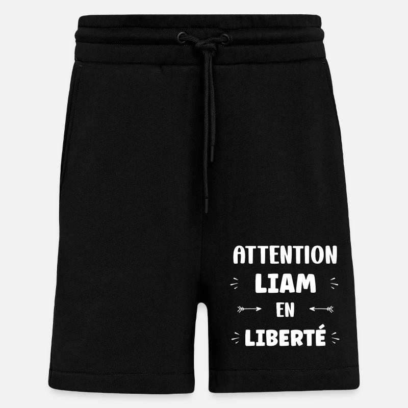 Liam - Short bio décontracté fabriqué en UE - SOLID BLACK
