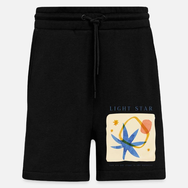 Citation Star - Short bio décontracté fabriqué en UE - SOLID BLACK
