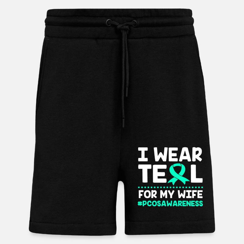 Pcos-Bewusstsein - Shorts - made by SPREAD - SOLID BLACK