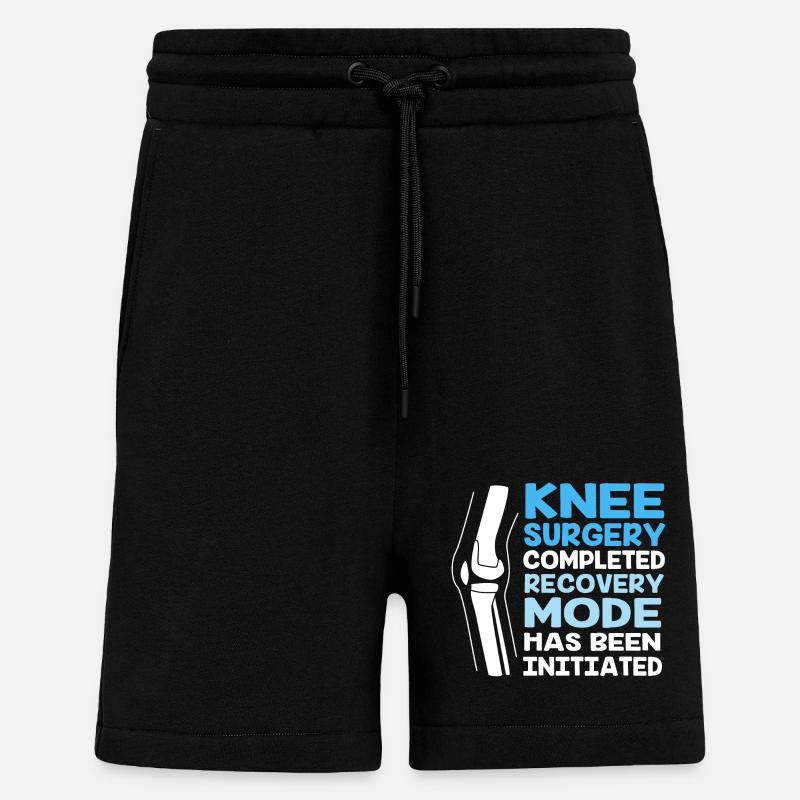 Knie Operation - Shorts - made by SPREAD - SOLID BLACK