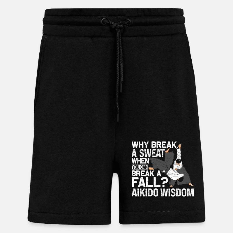 Aikido-Weisheit - Shorts - made by SPREAD - SOLID BLACK