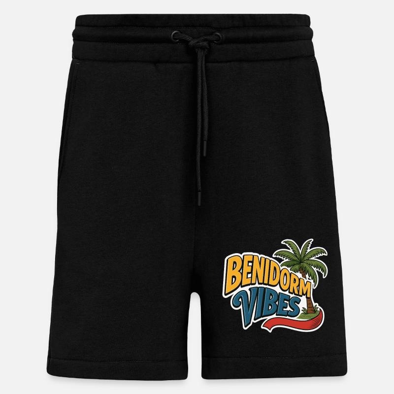 Benidorm Vibes - Shorts - made by SPREAD - SOLID BLACK