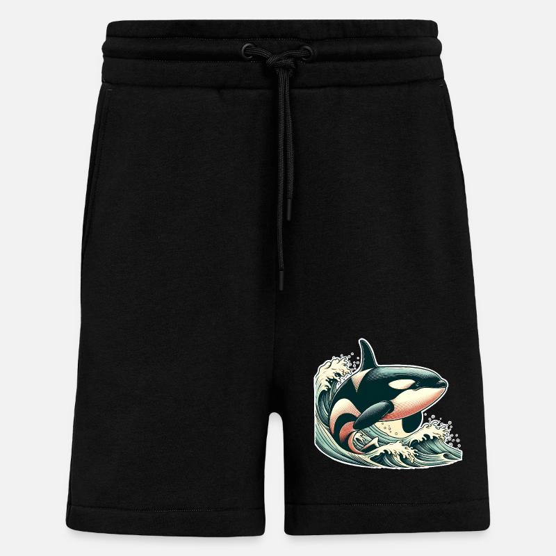 Orque Épaulard - Short bio décontracté fabriqué en UE - SOLID BLACK