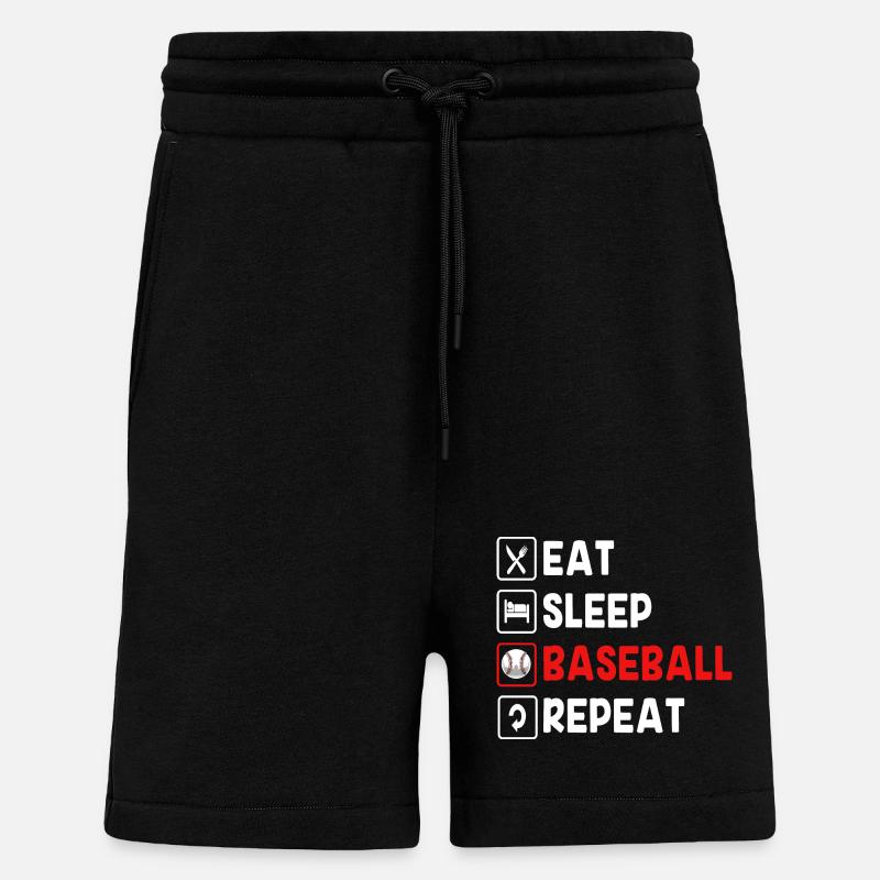 Base-ball - Short bio décontracté fabriqué en UE - SOLID BLACK