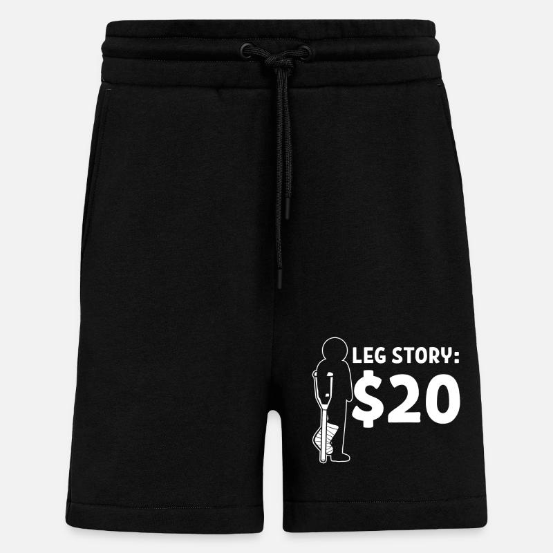 Gebrochenes Bein - Shorts - made by SPREAD - SOLID BLACK