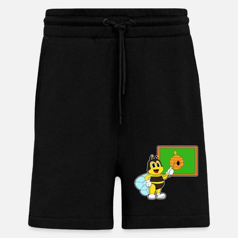 Biene Lehrer Pointer Bienennest - Shorts - made by SPREAD - SOLID BLACK