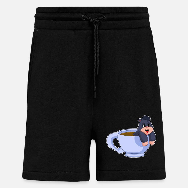 Tasse à café Mole - Short bio décontracté fabriqué en UE - SOLID BLACK