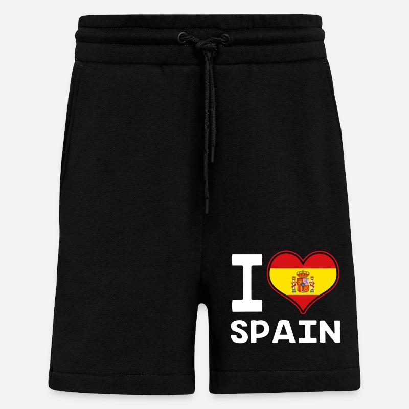 Spanien Spanisch - Shorts - made by SPREAD - SOLID BLACK