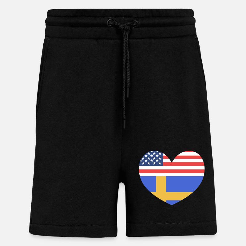 Schweden Schwedisch - Shorts - made by SPREAD - SOLID BLACK