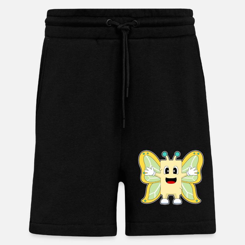 Beurre de papillon - Short bio décontracté fabriqué en UE - SOLID BLACK