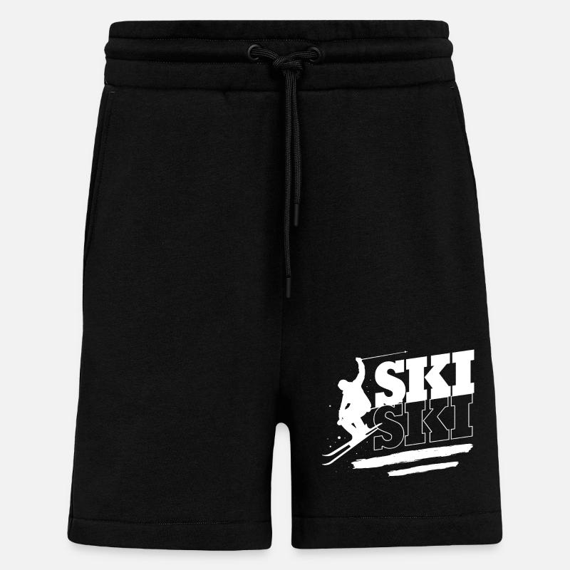 Ski Skiurlaub - Shorts - made by SPREAD - SOLID BLACK