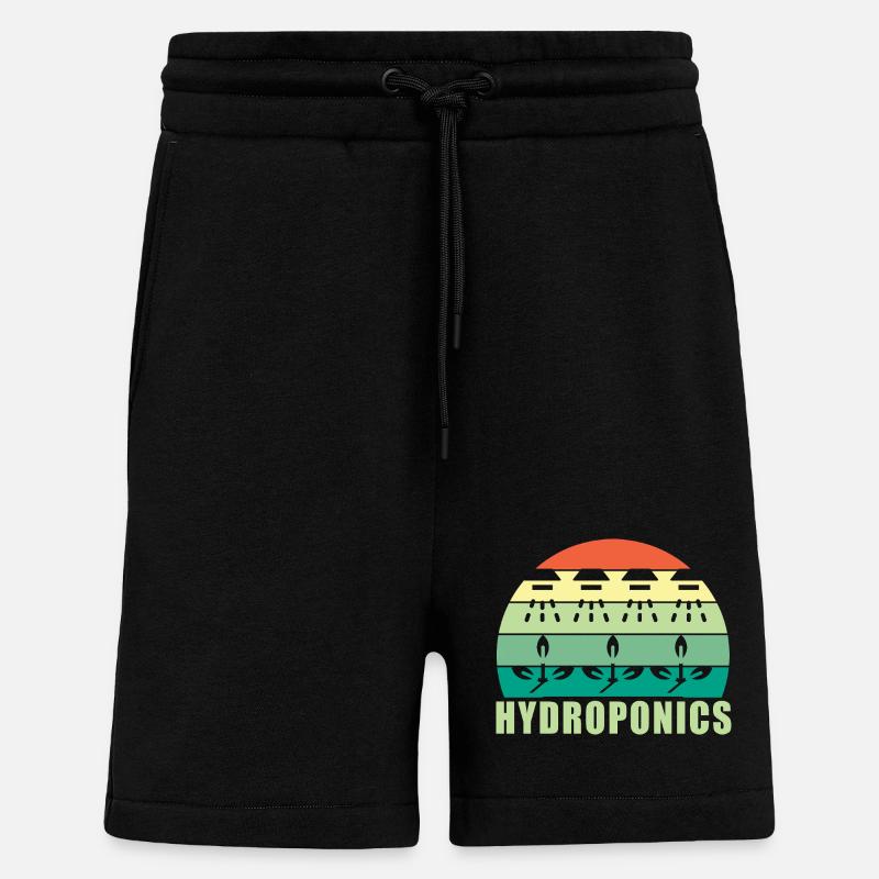 Hydroponik - Shorts - made by SPREAD - SOLID BLACK