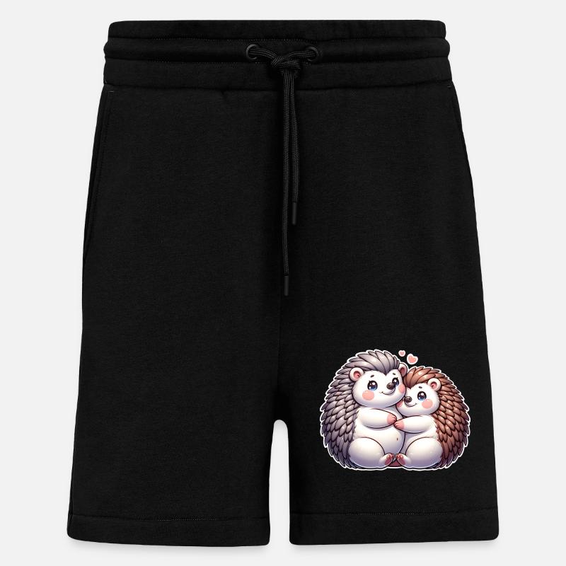 Maman hérisson - Short bio décontracté fabriqué en UE - SOLID BLACK