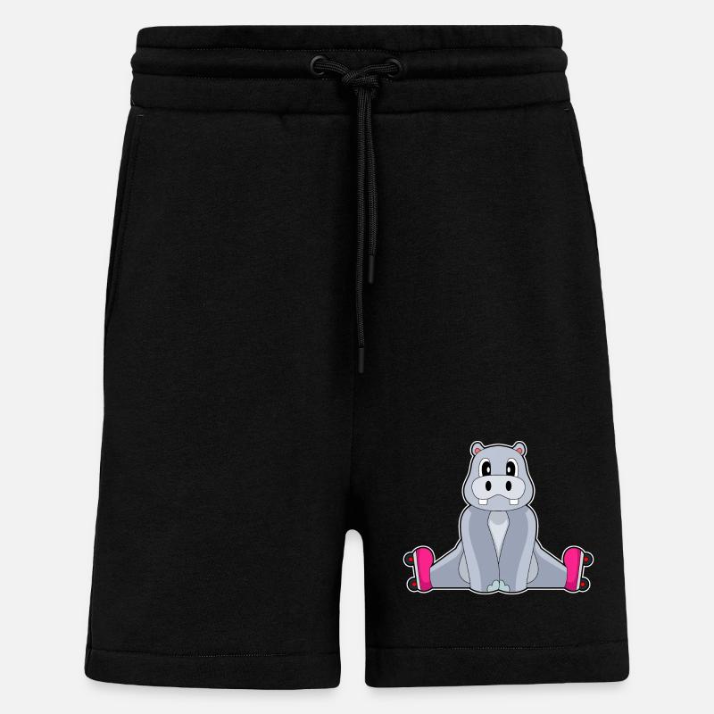 Nilpferd Inline skating Rollschuhe - Shorts - made by SPREAD - SOLID BLACK