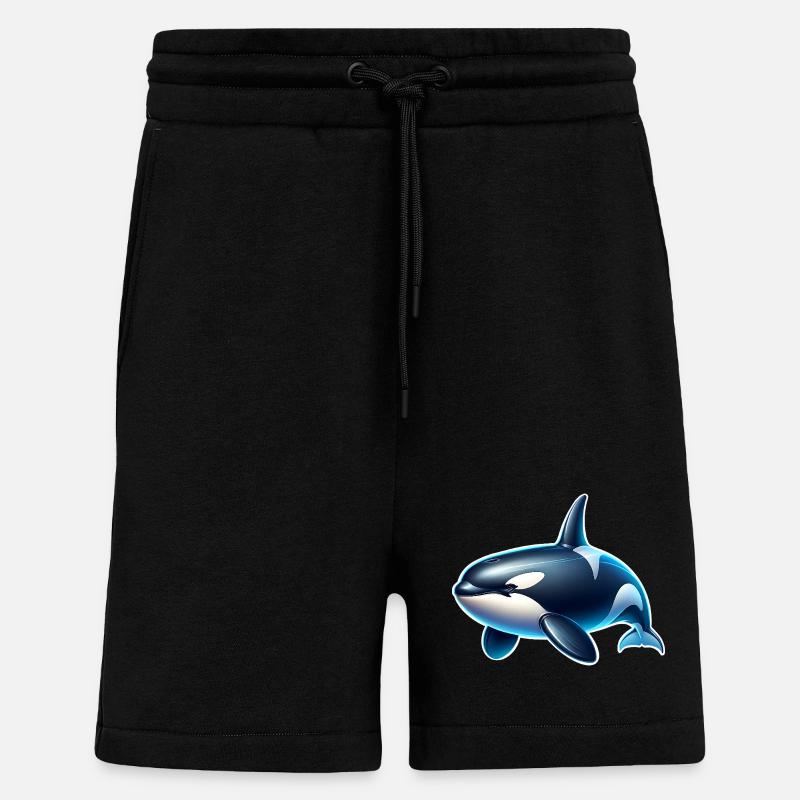 Orca Schwertwal - Shorts - made by SPREAD - SOLID BLACK