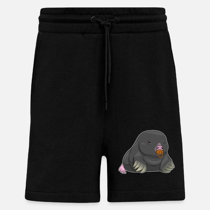 Mole pacifier - Shorts - made by SPREAD - SOLID BLACK