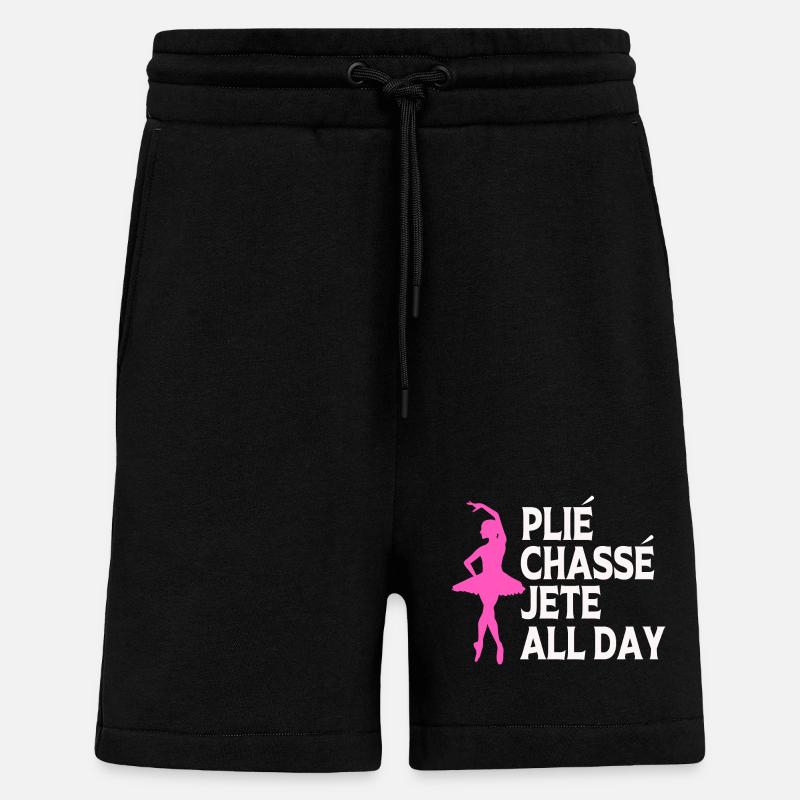 Danseuse de ballet - Short bio décontracté fabriqué en UE - SOLID BLACK