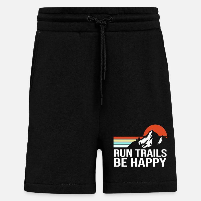 Trailrunning - Shorts - made by SPREAD - SOLID BLACK