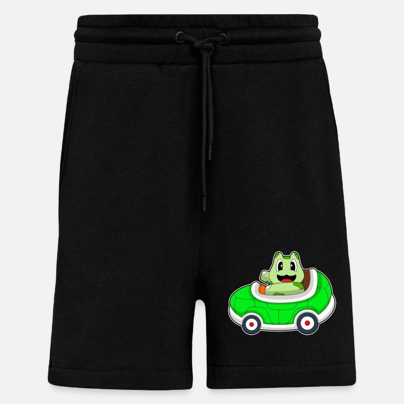 Turtle Car - Shorts - made by SPREAD - SOLID BLACK