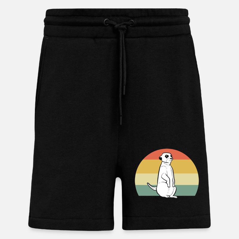 Suricate - Short bio décontracté fabriqué en UE - SOLID BLACK