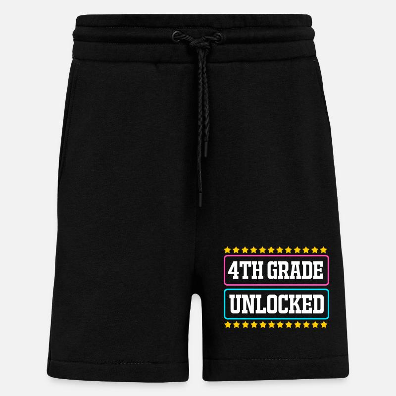 4e année - Short bio décontracté fabriqué en UE - SOLID BLACK