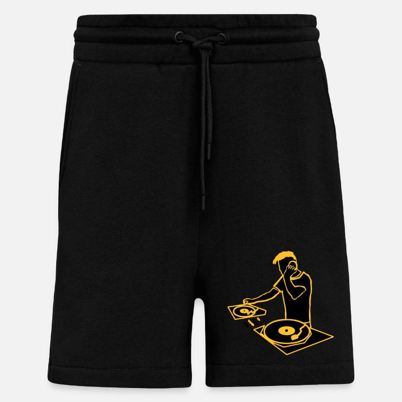 dj_2 - Shorts - made by SPREAD - SOLID BLACK