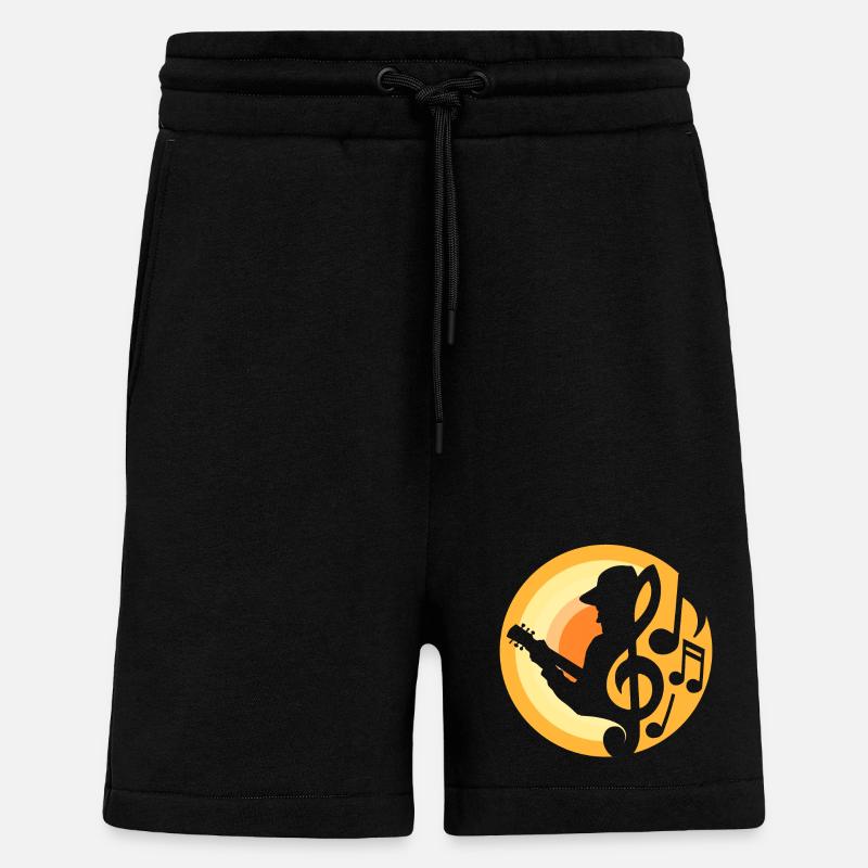 Gitarren-Spieler - Shorts - made by SPREAD - SOLID BLACK